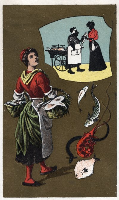 Anonym kromolitografi, sent 1800-tal. av Unknown artist