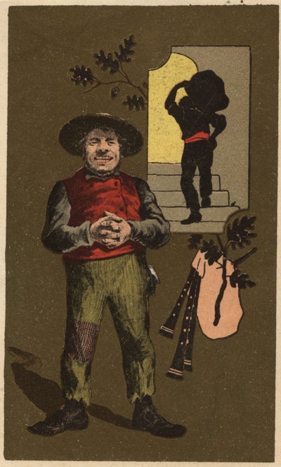 Anonym kromolitografi, sent 1800-tal. av Unknown artist