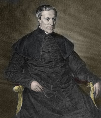 Antonio Rosmini (1797-1855), italiensk filosof och präst - Porträtt av den italienske prästen och filosofen Antonio Rosmini Serbati (Rosmini-Serbati) (1797-1855) "" av Unknown artist