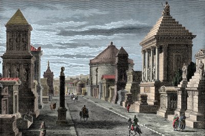 Appian Way - Via Appia a Rome - Appian Way till Rom - av Unknown artist
