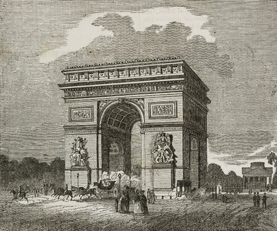 Triumfbågen, Paris, Frankrike av Unknown artist