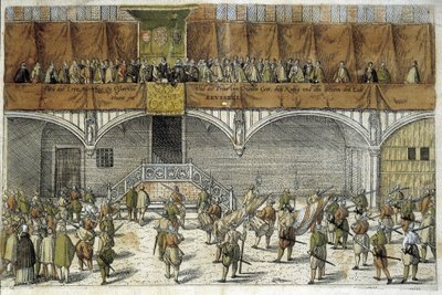 Archeduc Mathias och Prince of Orange avlägger ed att skydda Nederländernas frihet av Unknown artist