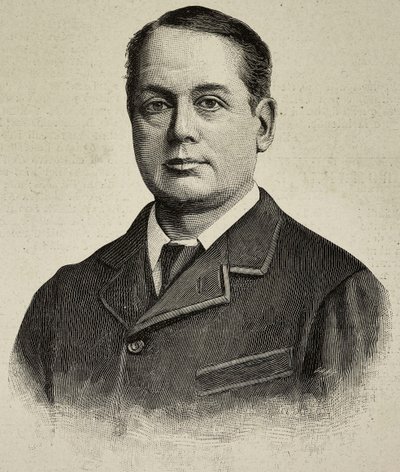 Archibald Philip Primrose, 5th Earl of Rosebery (1847-1929), brittisk politiker, gravyr efter ett fotografi av J Jerrard från L
