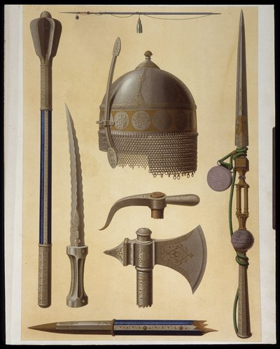 Armes de Toman Bay - i "" Arab Art"" från monumenten i Kairo från 700-talet fram till 1700-talet av Prisse d
