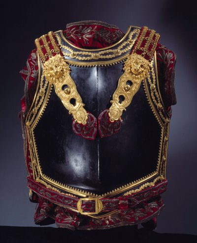 Pansarkista designad för kejsar Napoleon I (1769-1821) 1807 för slaget vid Tilsit (Tilsitt) 1807. Paris, Museum of the Legion d