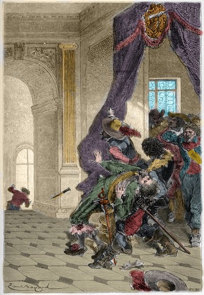 Mordet på hertigen av Buckingham - George Villiers av Unknown artist