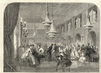 Baden Baden (Baden-Baden), Tyskland - Inuti samtalsrummet - 1867 av Unknown artist