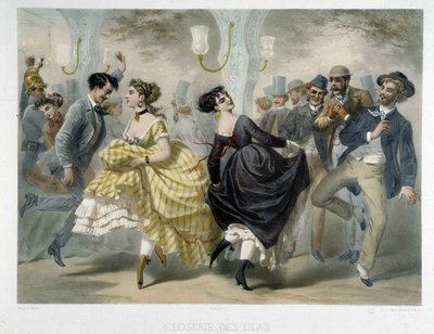 Bal på Closerie des Lilas, cirka 1860 av Unknown artist