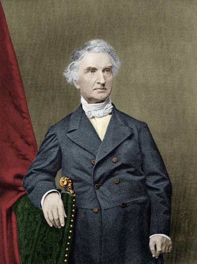 Baron Justus von Liebig, tysk kemist (1803-1873). av Unknown artist