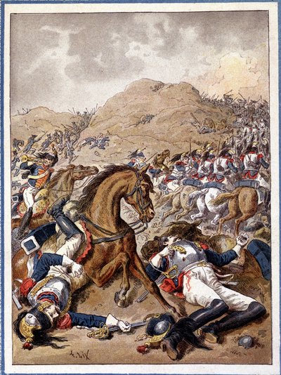 Slaget vid Moskova (även slaget vid Borodino), 7 september 1812. av Unknown Artist