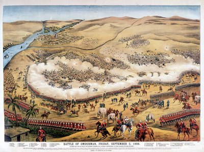Slaget vid Omdurman, fredagen den 2 september av Unknown artist