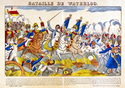 Slaget vid Waterloo (1815). av Unknown artist