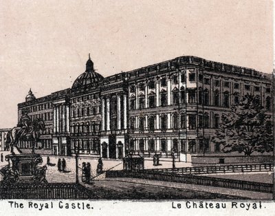 Berlin, Tyskland: utsikt över det kungliga slottet. i "" Världen illustrerar 168 vyer"" Odaterat (slutet av 1800-talet) av Unknown artist