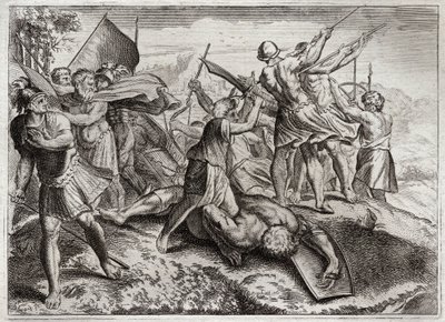 Bibeln från Royaumont, Gamla testamentet: Jonas Pontiff. Jonathas (Jonathan) efterträder sin bror Judas Machabee (Maccabee, Macabee) i spetsen för revolten mot Seleuciderna. Han vann flera segrar. Diodot Tryphon överraskar honom till slut med förräderi av Unknown artist