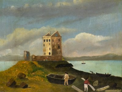 Broughty slott av Unknown artist