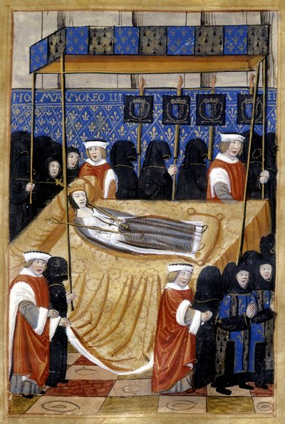 Begravning av Anne av Bretagne (1514) - Miniatyr av Unknown artist