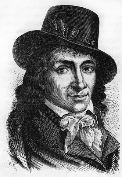 Camille Desmoulins (1760-1794), fransk publicist och politiker. av Unknown artist