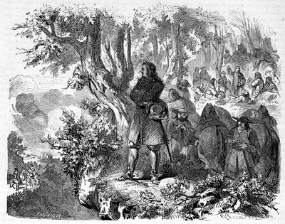 Camisards i Cevennerna. 1800-talsgravyr. av Unknown artist