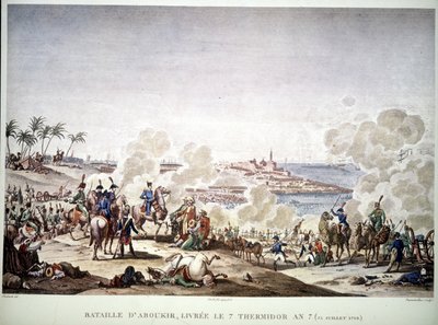 Kampanj (expedition) av Egypten (1798-1801), Napoleon i Egypten: Slaget vid Aboukir, 25 juli av Unknown artist