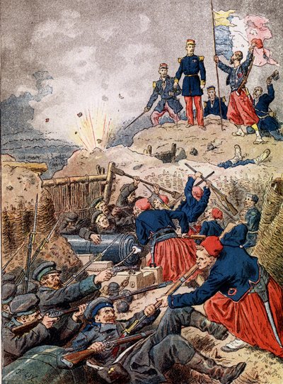 Tillfångatagandet av Malakoff av divisionen av Mac Mahon den 8 september av Unknown artist