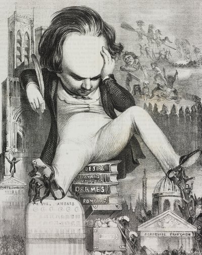Karikatyr av Victor Hugo (1802-1885) av Unknown artist