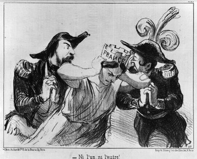 Tecknad film om kampanjen inför det första presidentvalet i december 1848. av Unknown artist