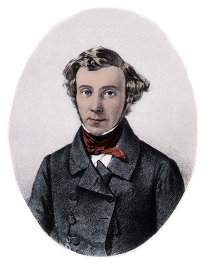 Charles-Alexis-Henri Clerel de Tocqueville (1805-59) - Porträtt av Alexis de Tocqueville (Alexis Charles Henri Cleral de Tocqueville) (1805 - 1859), fransk historiker och politiker. av Unknown artist