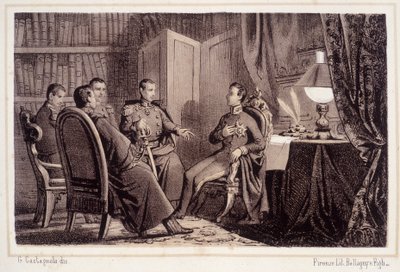 Charles Albert (1798 - 1849) lovar att hjälpa den piemontesiska revolutionen 1821 - i "" Storia d