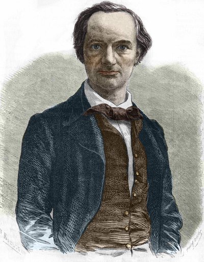 Charles Baudelaire (1821-1867), fransk författare. av Unknown artist