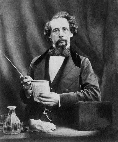 Charles Dickens (1812-1870) engelsk romanförfattare av Unknown artist