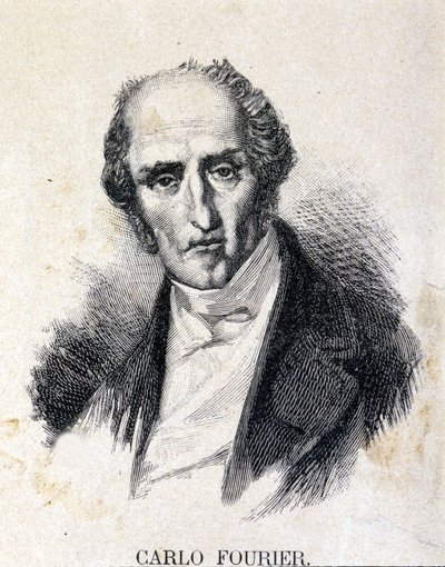 Charles Fourier (1772-1837), fransk filosof och ekonom. av Unknown artist