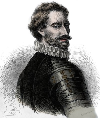 Charles III, hertig av Bourbon - Charles III de Bourbon - Charles de Montpensier (1490-1527), hertig av Bourbon och Connetable av Frankrike. Gravyr av 1800-talet. av Unknown artist