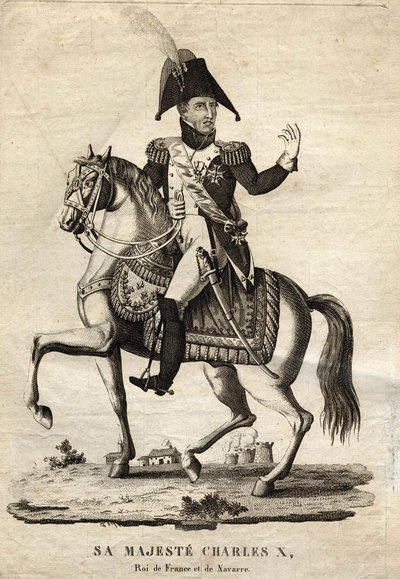 Karl X kung av Frankrike och Navarra av Unknown artist