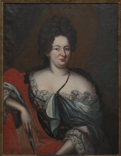 Charlotte Sophie, hertiginna de Courlande - Porträtt av Charlotte Sophie (1651-1728), hertiginna av Kurland, anonym . Olja på duk. Mått: 98x74 cm. Nationalmuseum Stockholm av Unknown artist