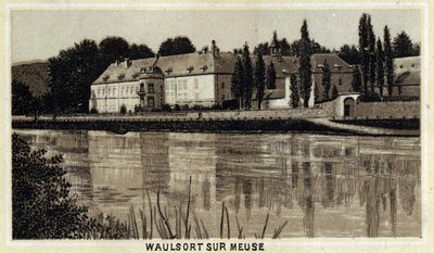 Chateau de Waulsort sur Meuse, Vallonien, Belgien. av Unknown artist