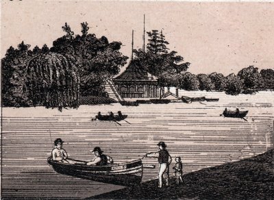 Chicago, USA: utsikt över Central Park. i "" Världen illustrerar 168 vyer"" Odaterat (slutet av 1800-talet) av Unknown artist