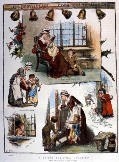 Julminnen, gravyr av Unknown artist