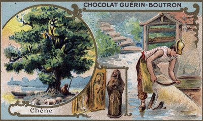 Kromolitografiförpackning av choklad Guérin Boutron.1800-talet. av Unknown artist