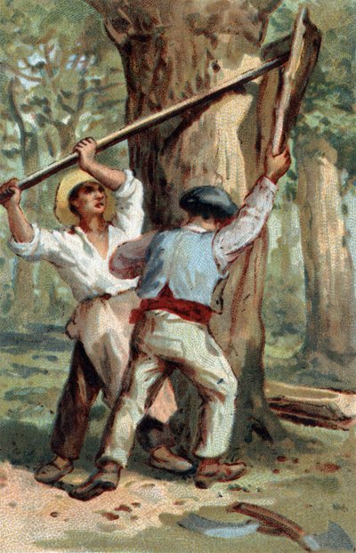 Kromolitografi i slutet av 1800-talet. av Unknown artist