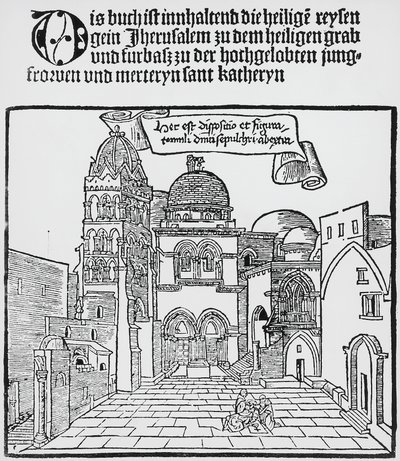 Heliga gravens kyrka i Jerusalem av Unknown artist