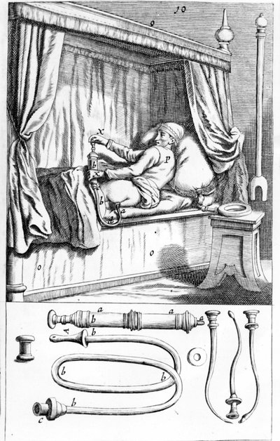 Clystère (för lavemang) av Johannes Sculptetus "" Armamentarium Surgical"". Venedig 1665 av Unknown artist