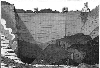 Kolindustri: syn på kolgruvorna en kommentar hos de allierade. I "" Den pittoreska butiken"" 1835 av Unknown artist