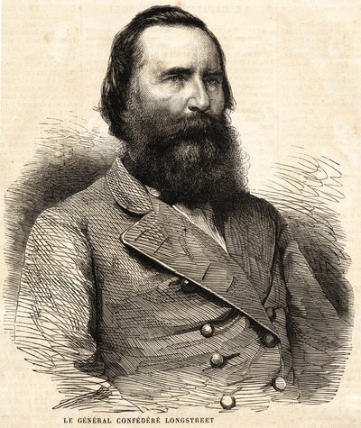 Konfedererade general James Longstreet (1821 - 1904). av Unknown artist