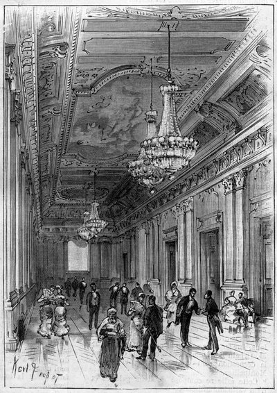 Konstantinsteatern i Algeriet byggd av arkitekten Paul Jean Gion (1838-1904) mellan 1877 och 1883 - accessgalleriet av Unknown artist