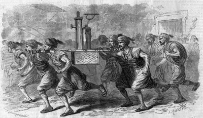 Konstantinopel - organisation av brandpumpstjänsten (brandman) 1868 av Unknown artist