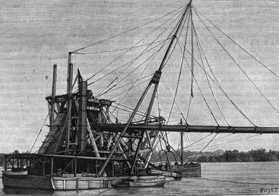 Konstruktion av Panamakanalen - Borrning av Panamanäset av Unknown artist