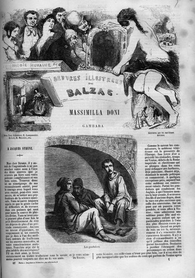 Omslag till romanen "" Massimilla Doni "" av Unknown artist