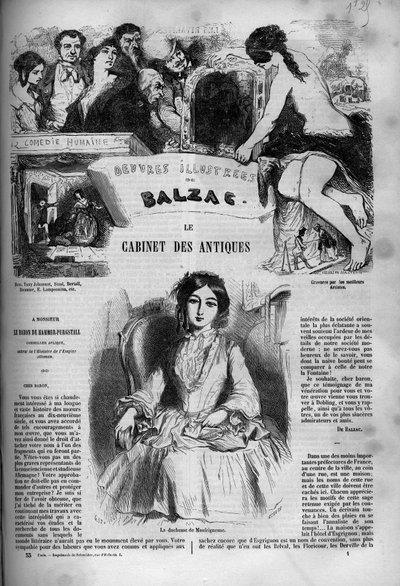 Omslag till romanen "The cabinet of antique" av Unknown artist