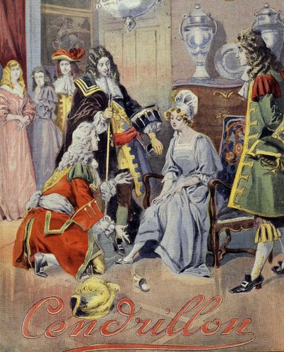 Omslag till "" Askungen", berättelsen om Perrault (uppsats om skor). av Unknown artist