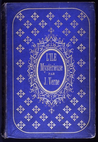 Omslag till boken "Den mystiska ön", roman av Jules Verne av Unknown artist